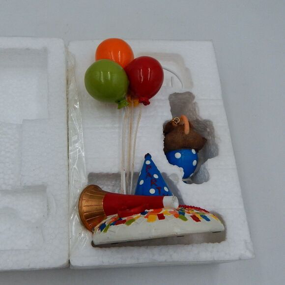 Fitz and Floyd Charming Tails You Give Me A Lift Birthday Figurine 89/164 Griff - Picture 10 of 11